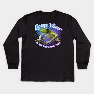 Leap Year is My favorite Time Kids Long Sleeve T-Shirt